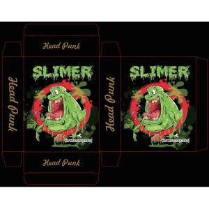Slimer-Inspired Retro Cartoon Cannabis Packaging Box